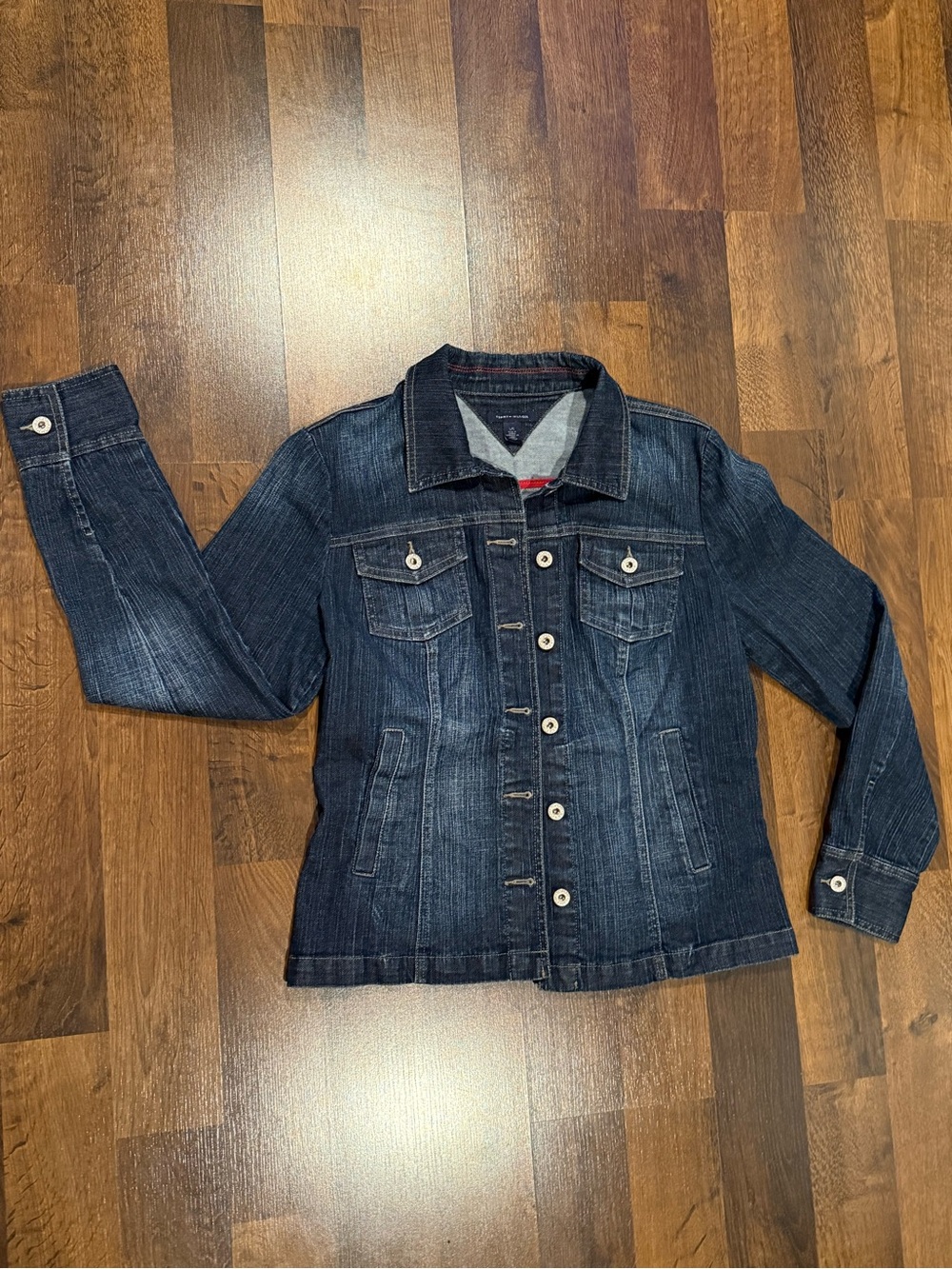 Tommy Hilfiger Classic Dark Wash Denim Jacket (size LARGE)